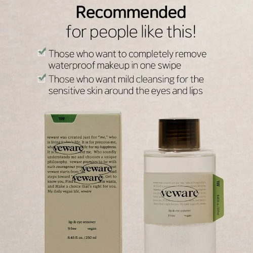VEWARE Vegan Lip & Eye Remover 250ml - DODOSKIN