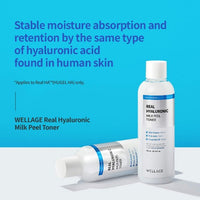 Wellage Real Hyaluronic Milk Peel Toner 300ml - DODOSKIN