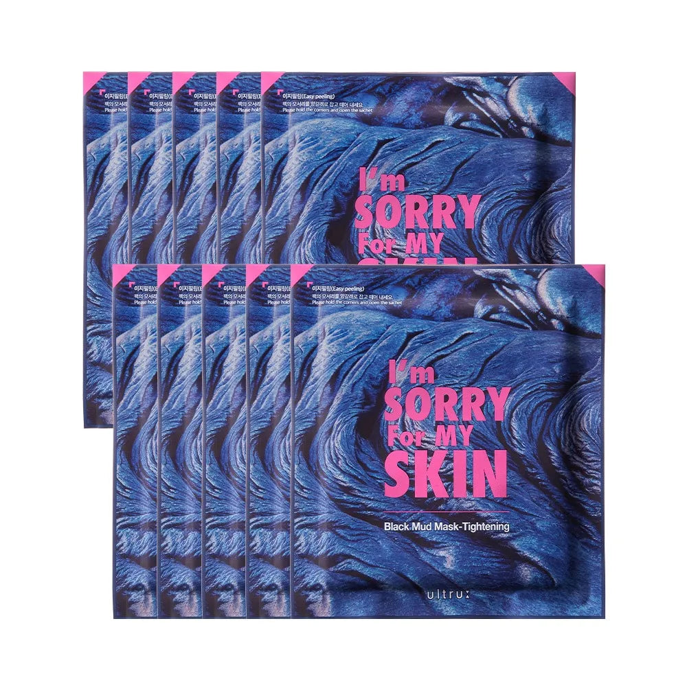 I'm Sorry For My Skin Black Mud Mask Tightening 10ea - Dodoskin