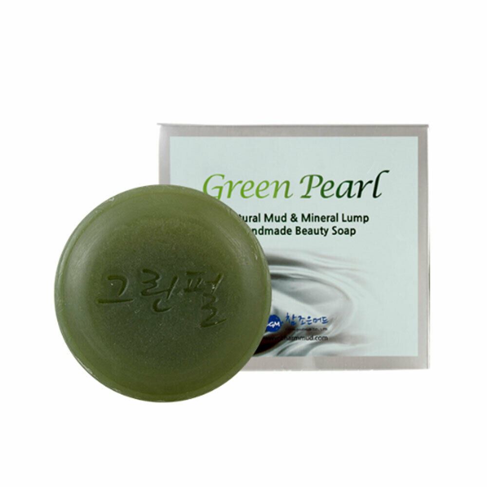 Charmmud Green Pearl Skin Care Natural Mineral Mud Handmade Beauty Face Soap - Dodoskin