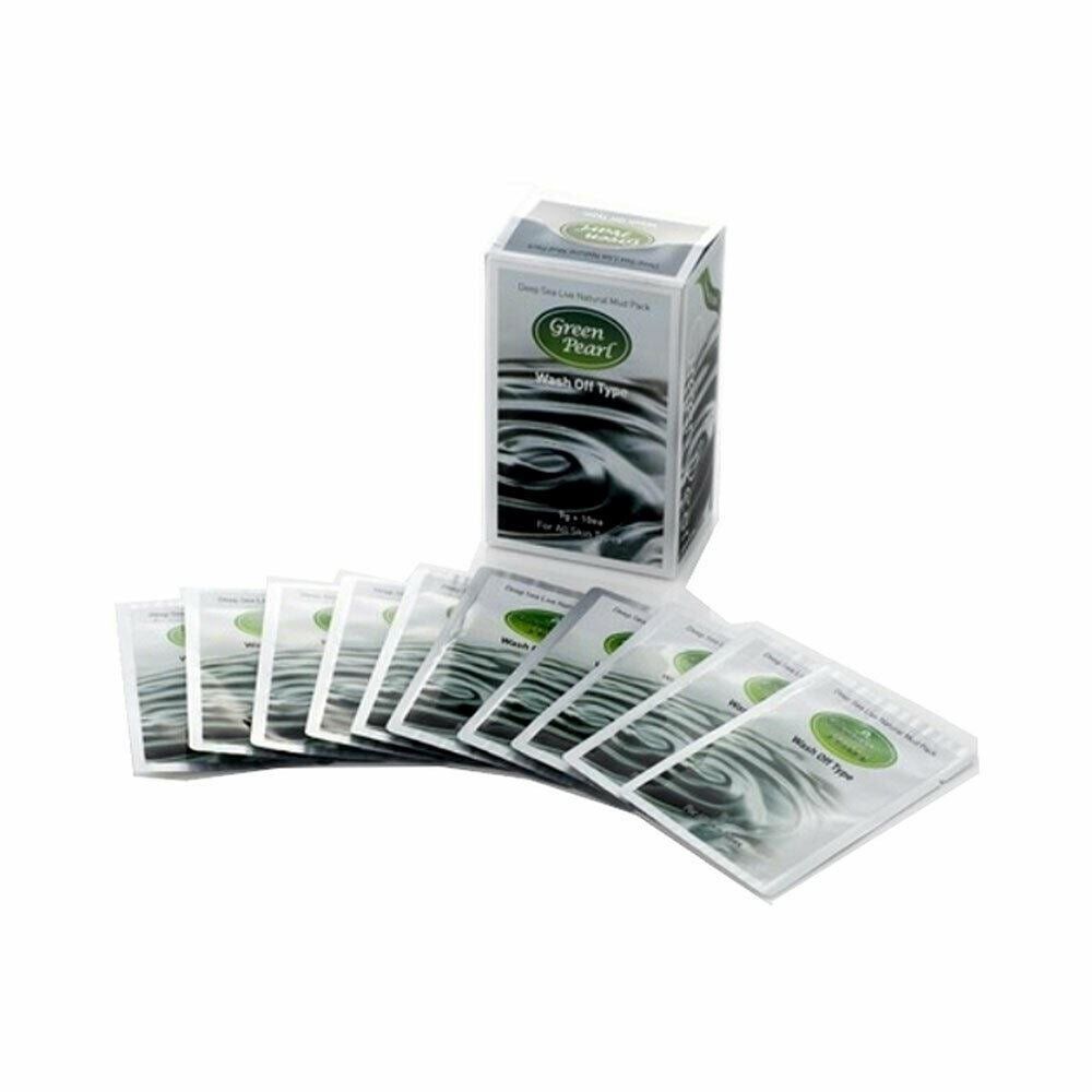 Charmmud Green Pearl Skin Care Disposable Natural Mineral Mud Pack 9g 10ea/1box - Dodoskin