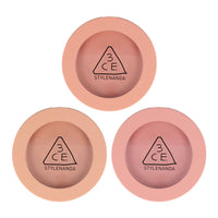 3CE Mood Recipe Face Blush (Nude Peach, Mono Pink, Rose Beige) 5.5g - Dodoskin