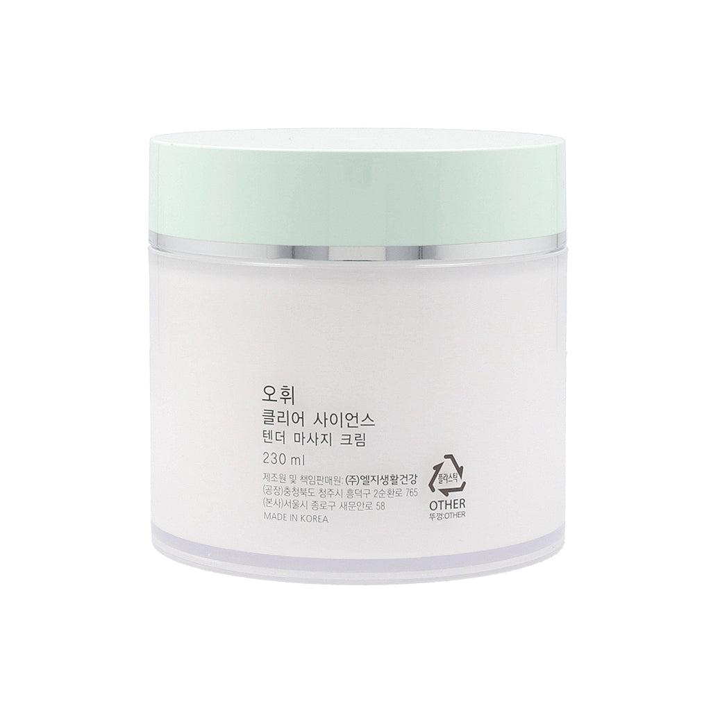 O HUI Clear Science Tender Massage Cream 230ml - Dodoskin
