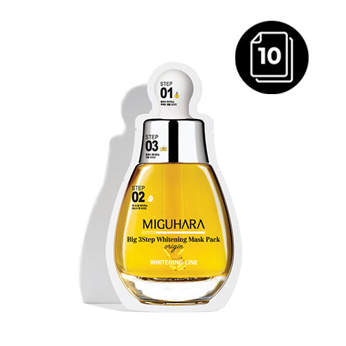 MIGUHARA Big 3 Step Whitening Mask Pack Origin * 10ea - Dodoskin