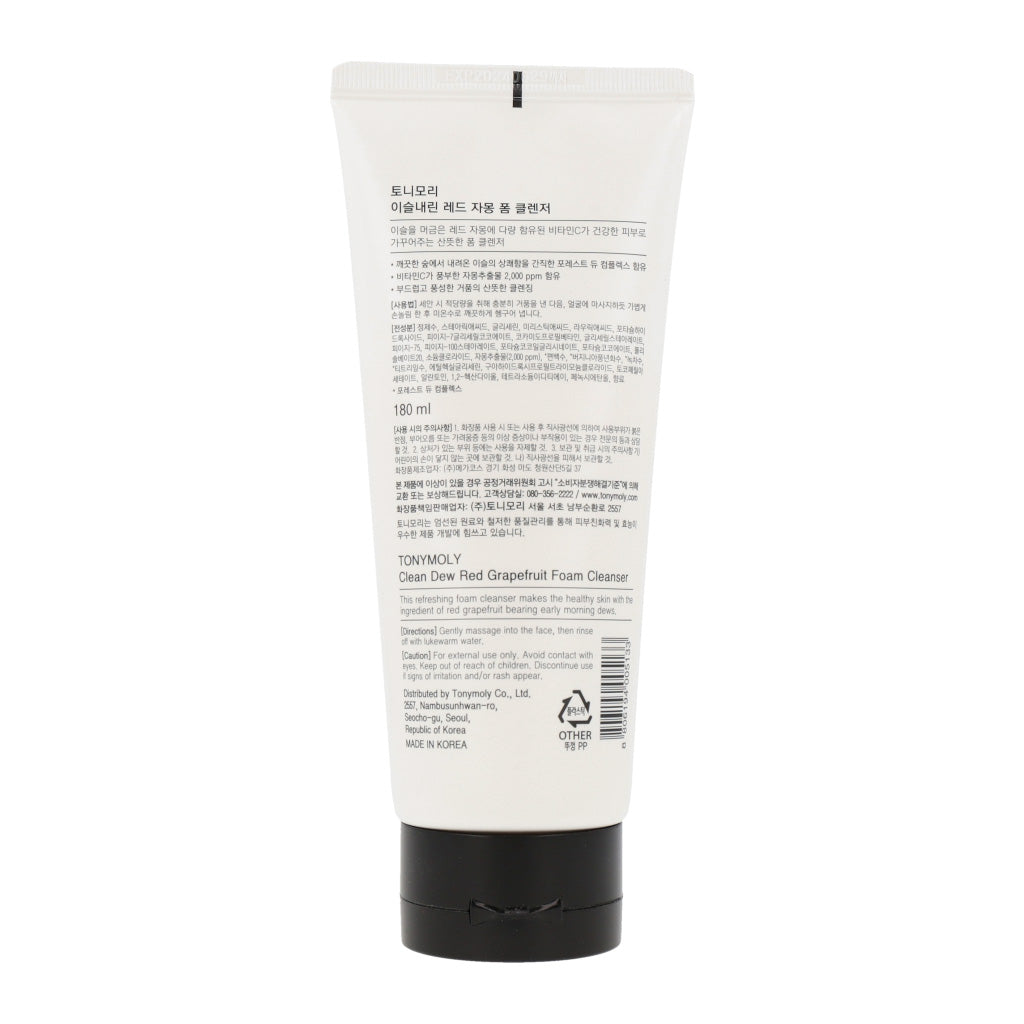 TONYMOLY Clean Dew Foam Cleanser 180ml (5 Types) - Dodoskin
