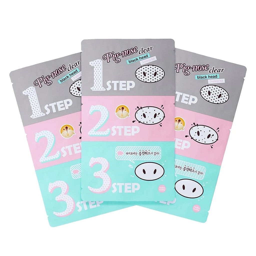 Holika Holika Pig Nose Clear Blackhead 3-Step Kit 5 Packs - Dodoskin