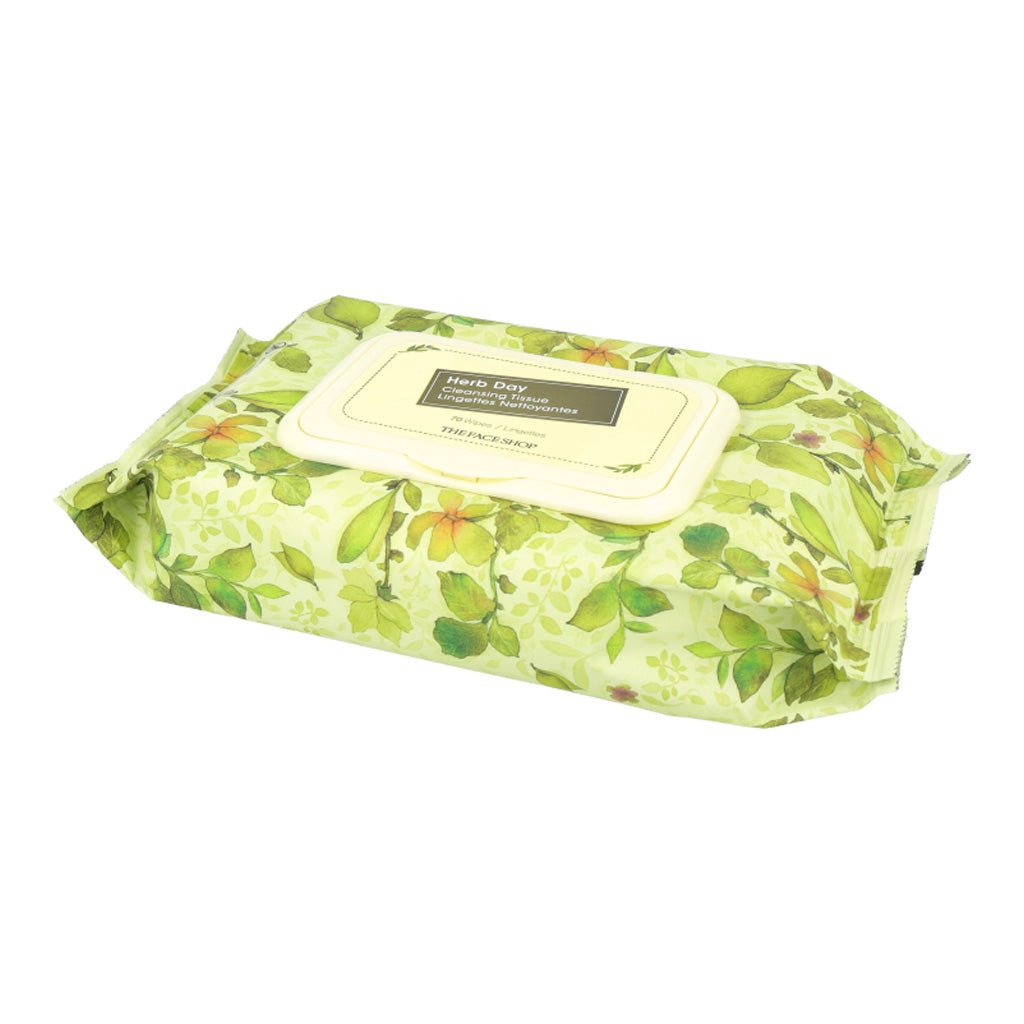 THE FACE SHOP Herb Day Cleansing Tissue (70sheets) - Dodoskin