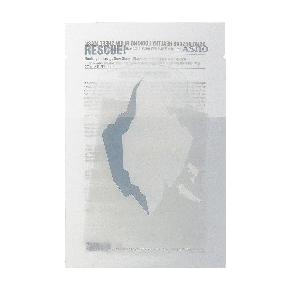 ASNO Rescue Healthy Looking Glow Sheet Mask 27ml x 5 sheets - Dodoskin