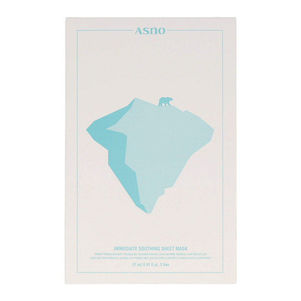 ASNO Rescue Immediate Soothing Sheet Mask 27ml x 5 sheets - Dodoskin