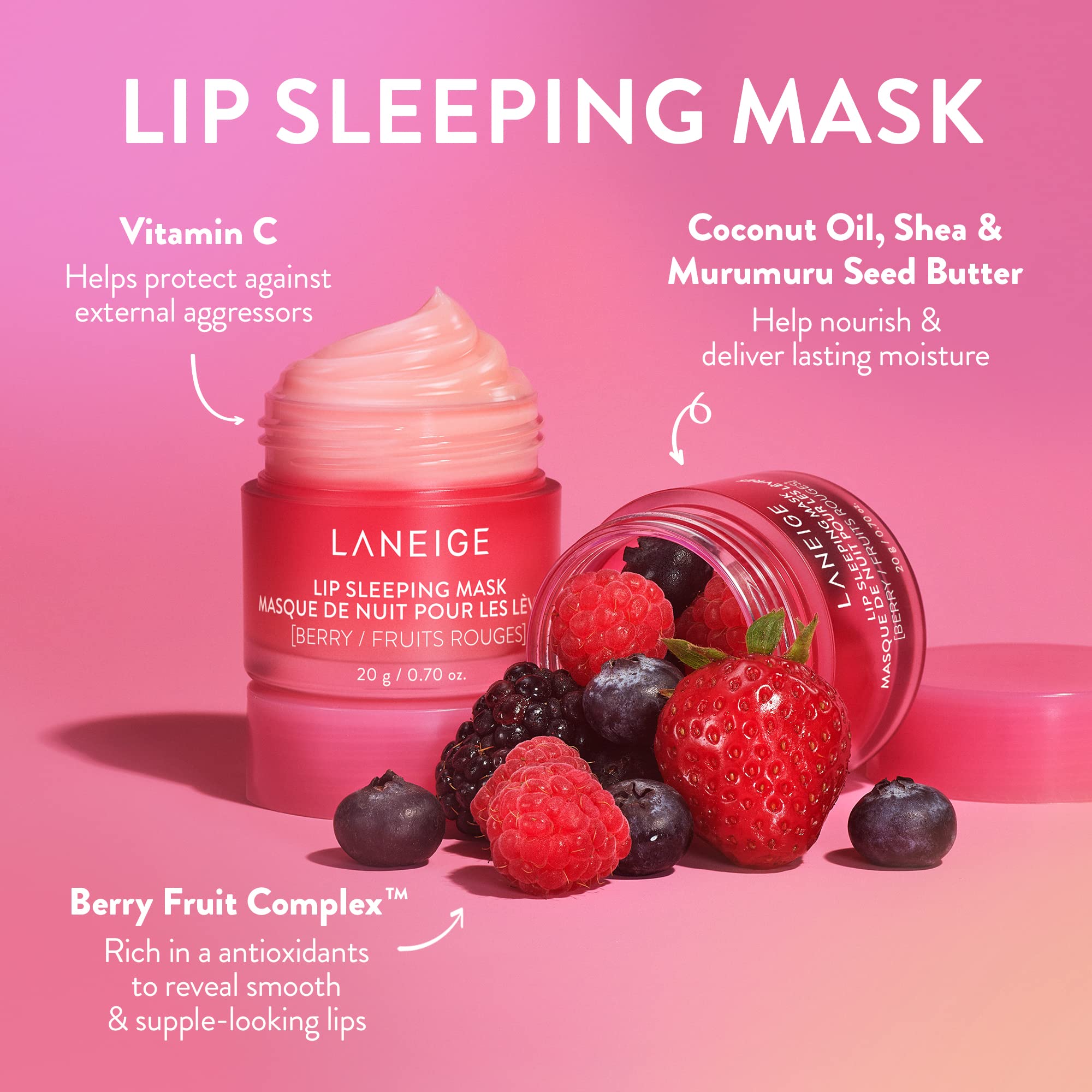 Laneige Lip Mask with Strawberries & BlueBerries