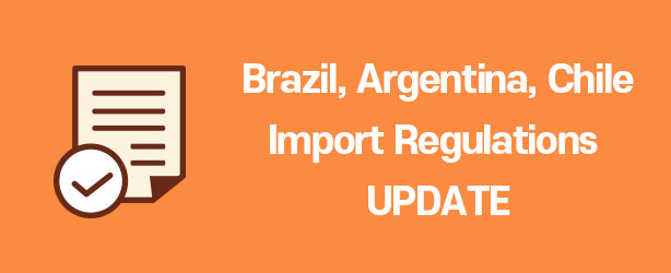Brazil,Argentina,Chile Import regulations