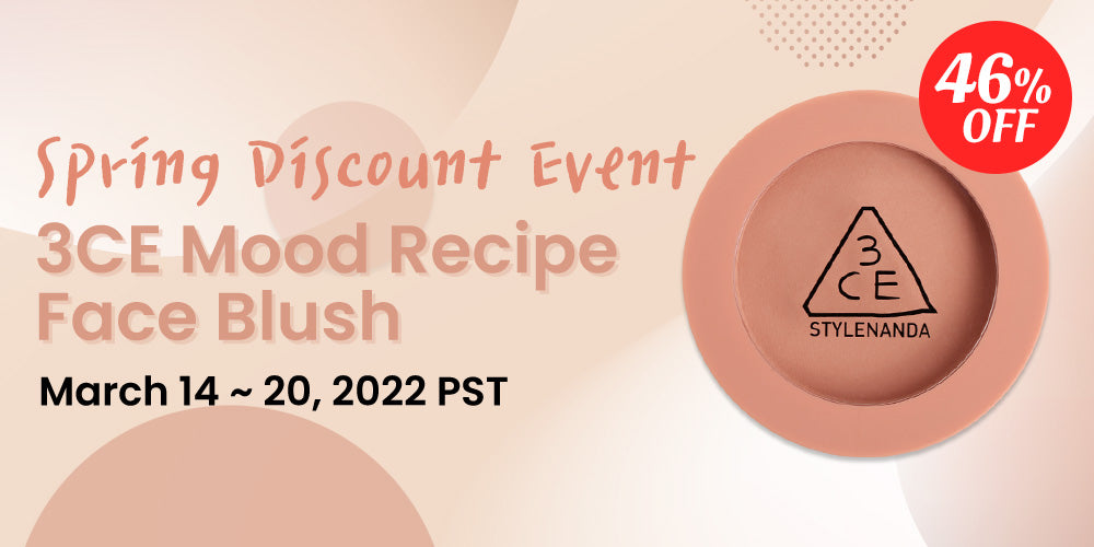 3CE FACE BLUSH SPRING DISCOUNT EVENT **END