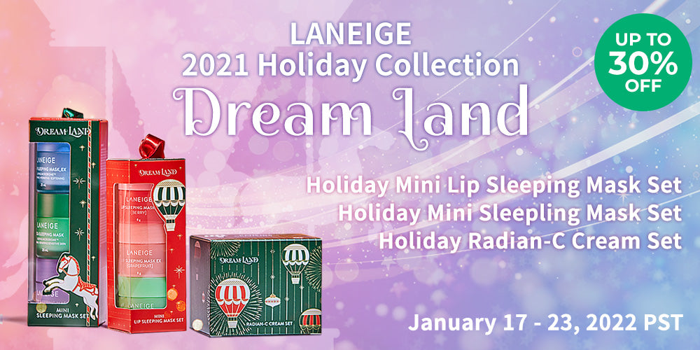 LANEIGE 2021 Holiday Collection DREAM LAND Gift Set Sale Event **END