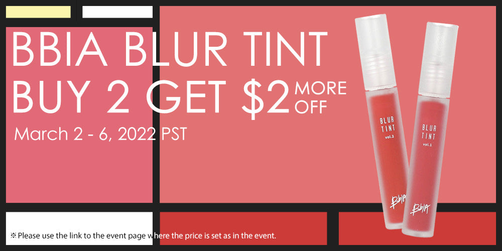 BBIA BLUR TINT BUY 2 GET $2 MORE OFF **END
