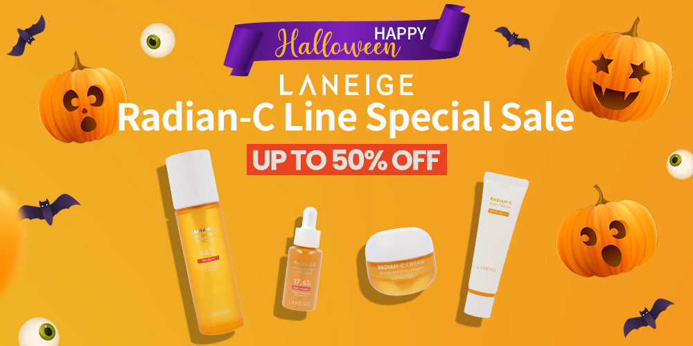 HAPPY HALLOWEEN LANEIGE RADIAN-C LINE SPECIAL SALE UP TO 50% OFF **END