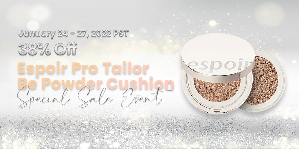 ESPOIR PRO TAILOR BE POWDER CUSHION SPECIAL SALE EVENT SALE UP TO 38% **END