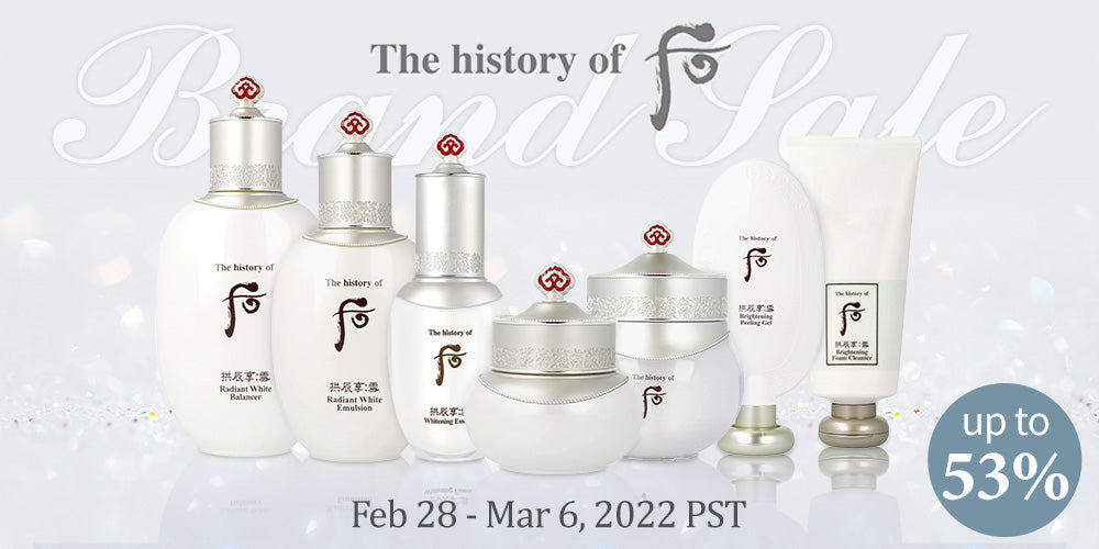 THE HISTORY OF WHOO GONGJINHYANG SEOL LINE SKINCARE & CLEANSING ITEMS SALE UP TO 53% **END
