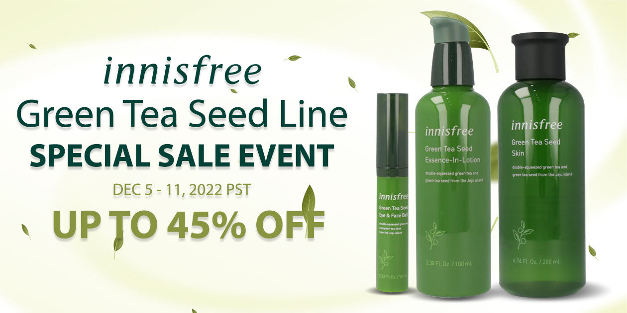 innisfree Green Tea Seed Line UP TO 45% OFF **END