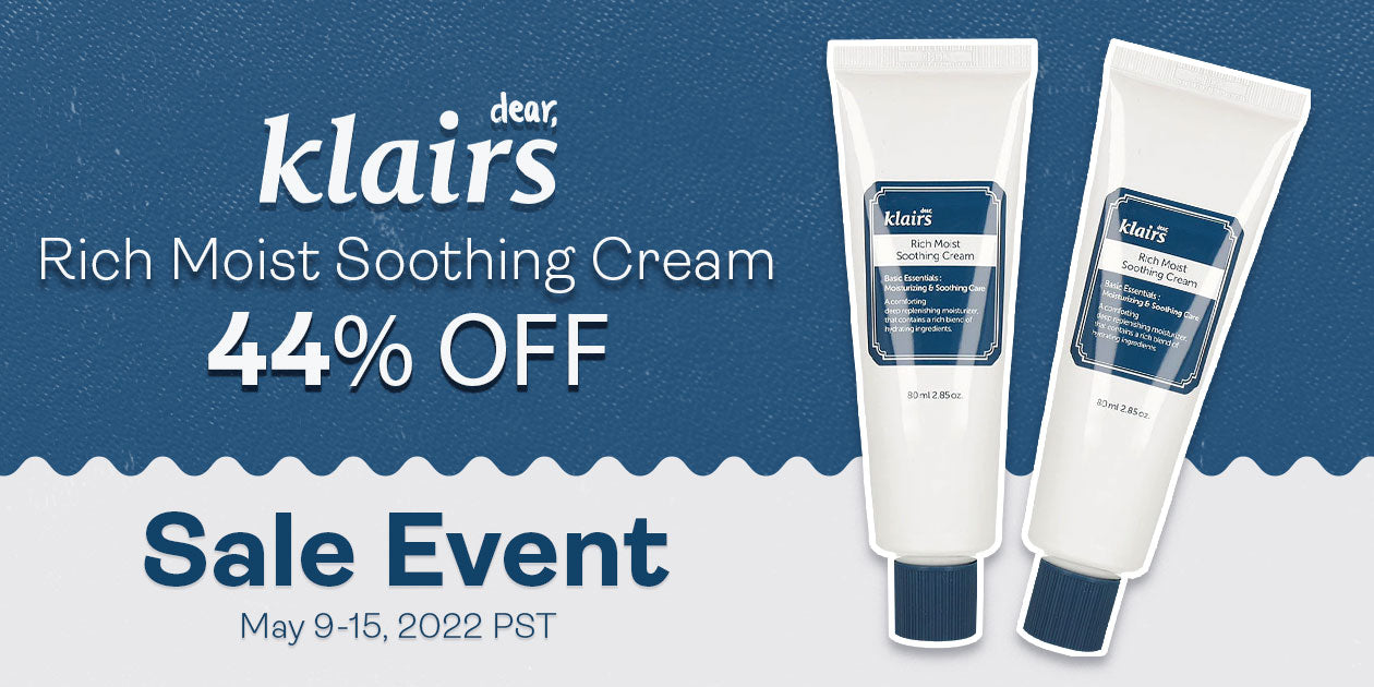 Get Dry Skin Moisturization! Klairs Rich Moist Soothing Cream EVENT **END