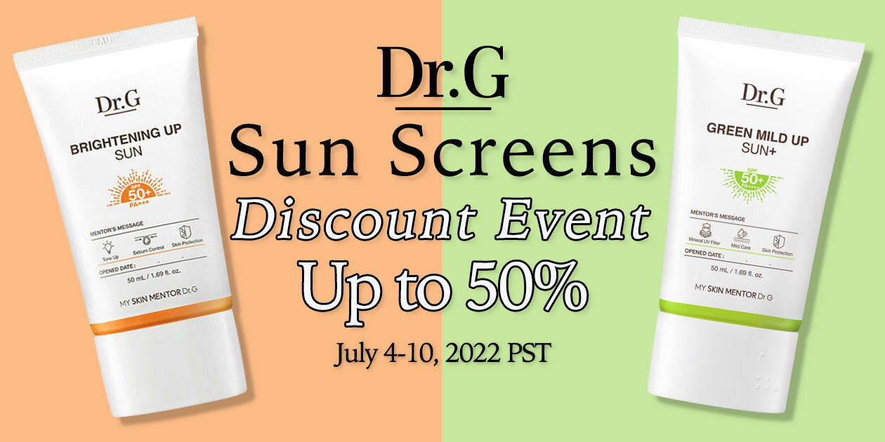 Dr. G SUNSCREENS DISCOUNT EVENT UP TO 50% **END