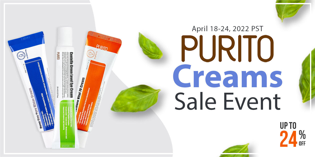 PURITO CREAM LINE SALE EVENT UP TO 24% **END