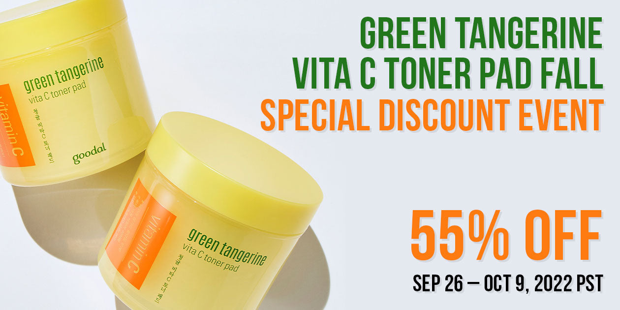 Goodal Green Tangerine VitaC Toner Pad 55% OFF **END