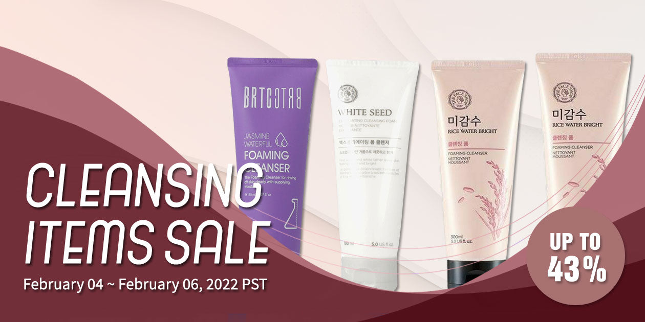 CLEANSING ITEMS SALE UP TO 43% **END