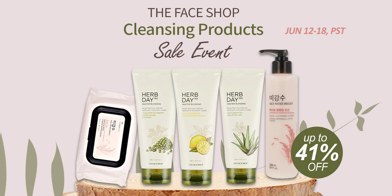 The Face Shop Cleansing Product Sale UP TO 41% OFF**END