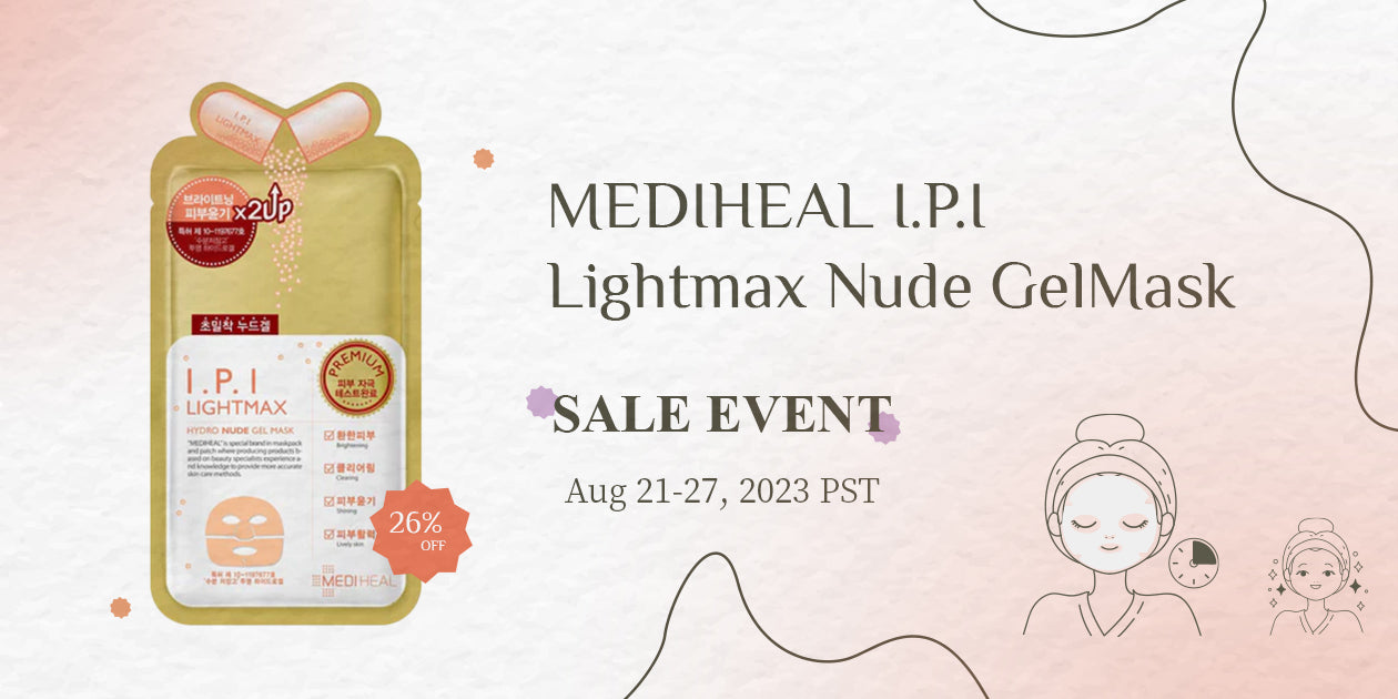 MEDIHEAL I.P.I Lightmax Nude Gel Mask Sale Event**END