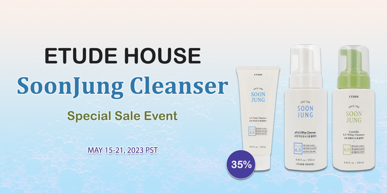 ETUDEHOUSE SoonJung Cleanser Sale Event up to 35% OFF**END