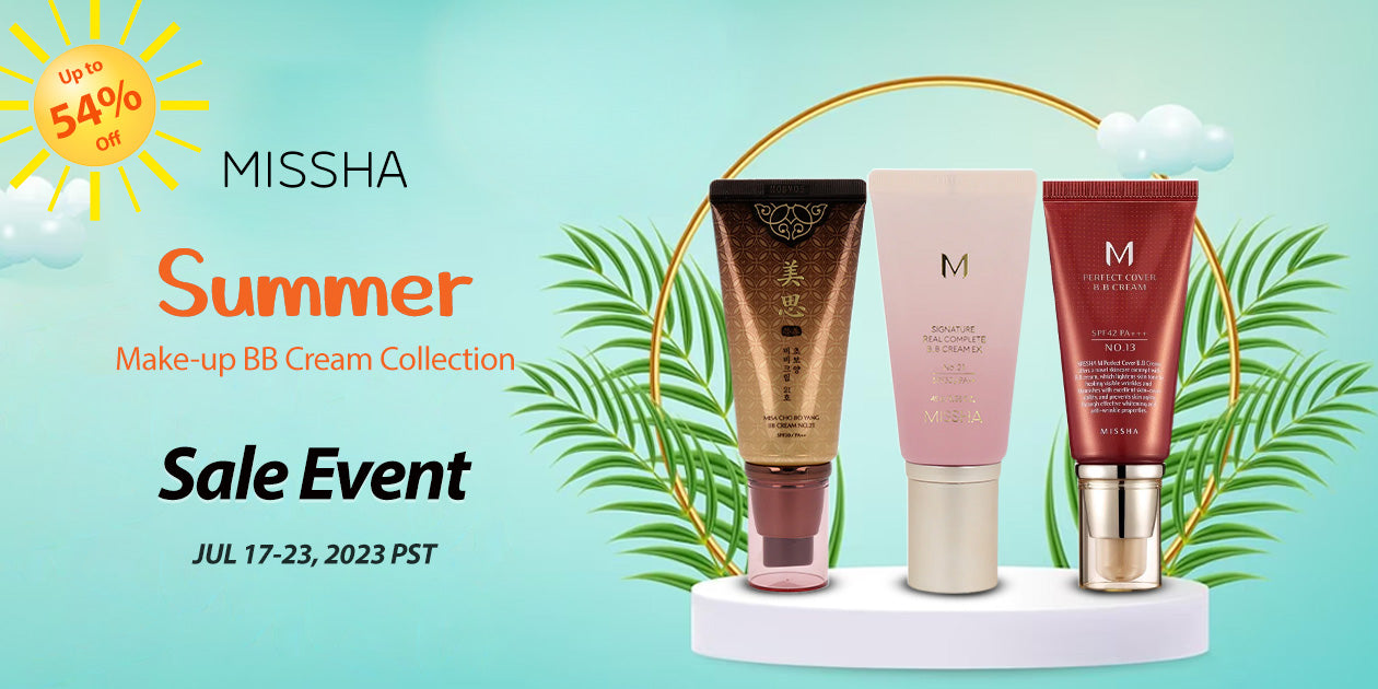 MISSHA Summer Make-up BB Cream Collection Sale Event UP TO 54% OFF**END