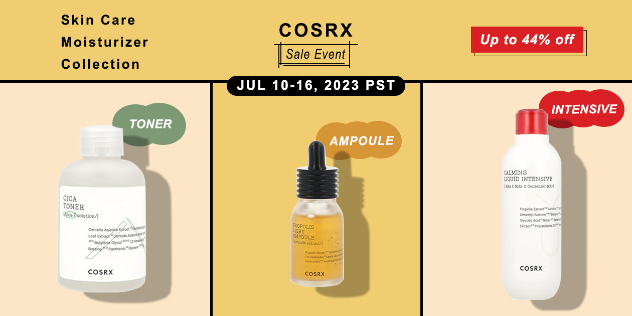 COSRX SKIN CARE MOISTURIZER COLLECTION SALE EVENT UP TO 44% OFF**END