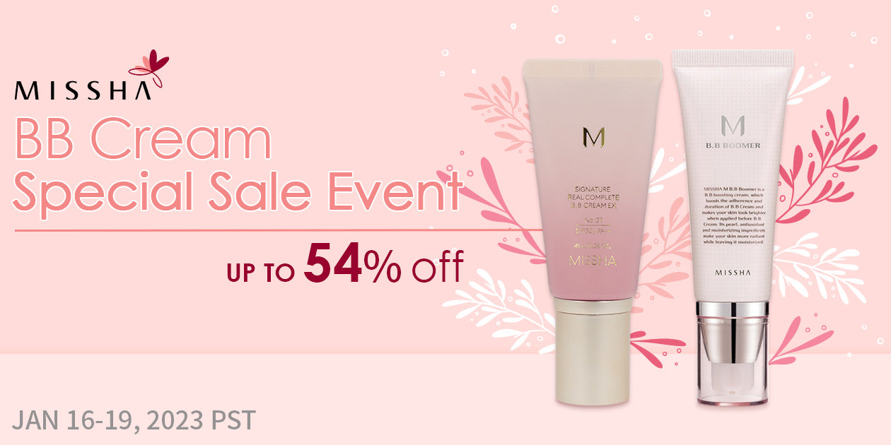 MISSHA BB CREAM SPECIAL SALE EVENT UP TO 54% OFF **END