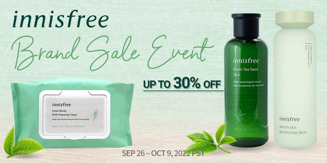 INNISFREE BRAND SALE UP TO 30% **END
