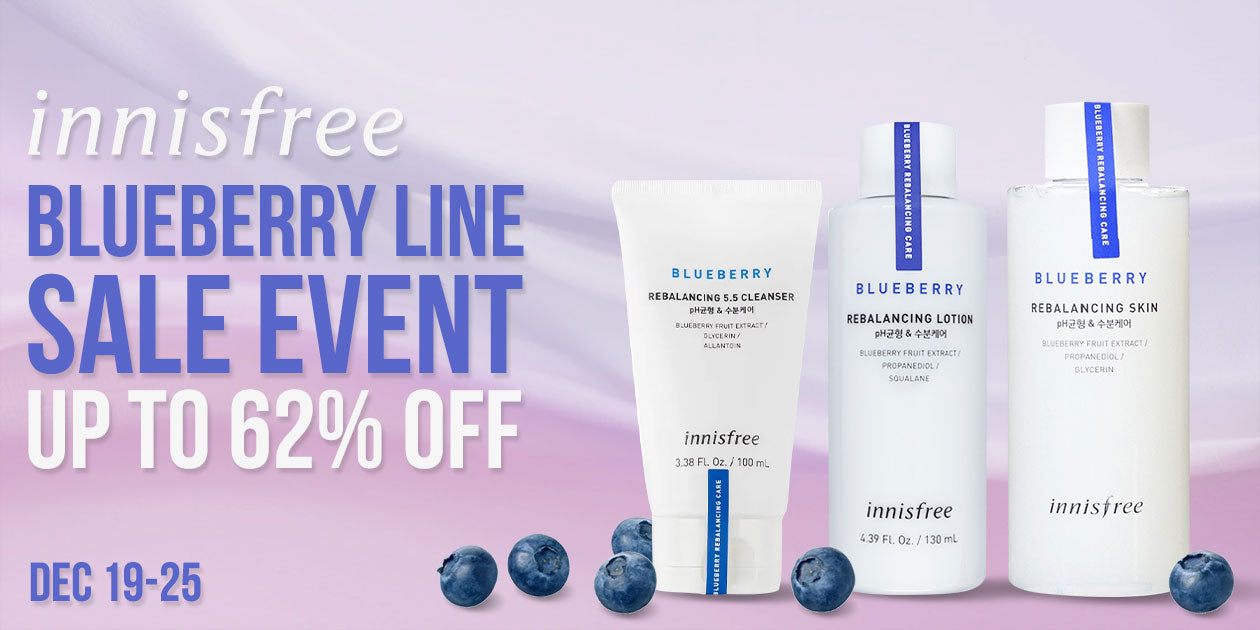 innisfree Blueberry Line 62% OFF SALE EVENT **END