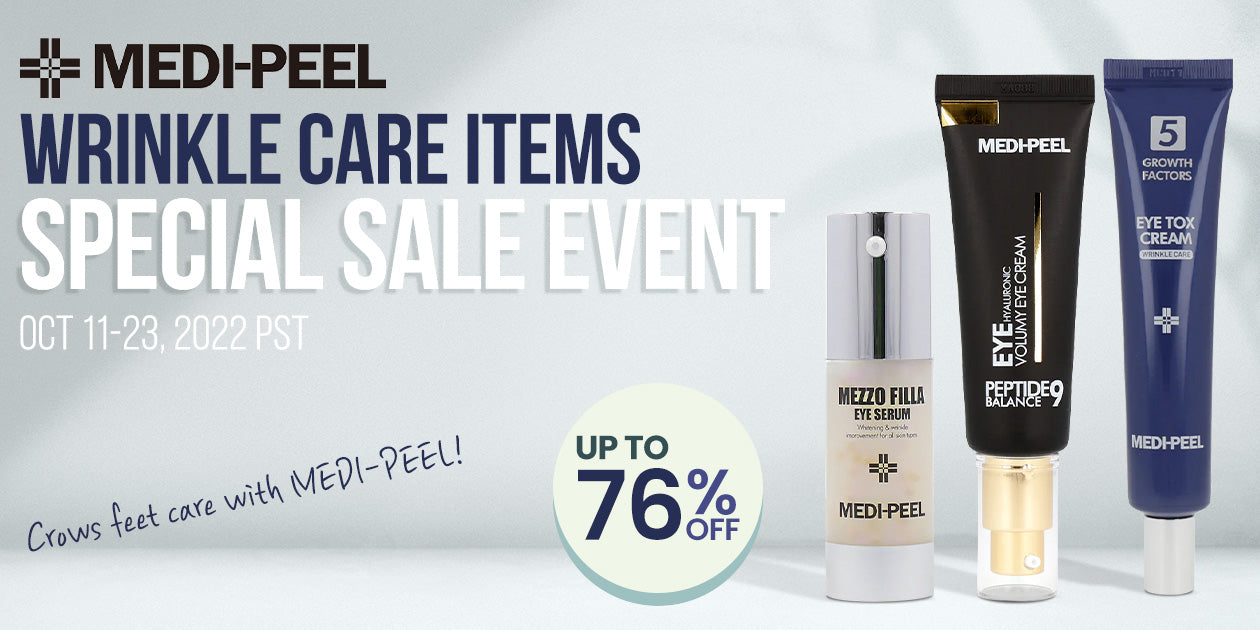 MEDI-PEEL WRINKLE CARE ITEMS SPECIAL SALE EVENT UP TO 76% **END