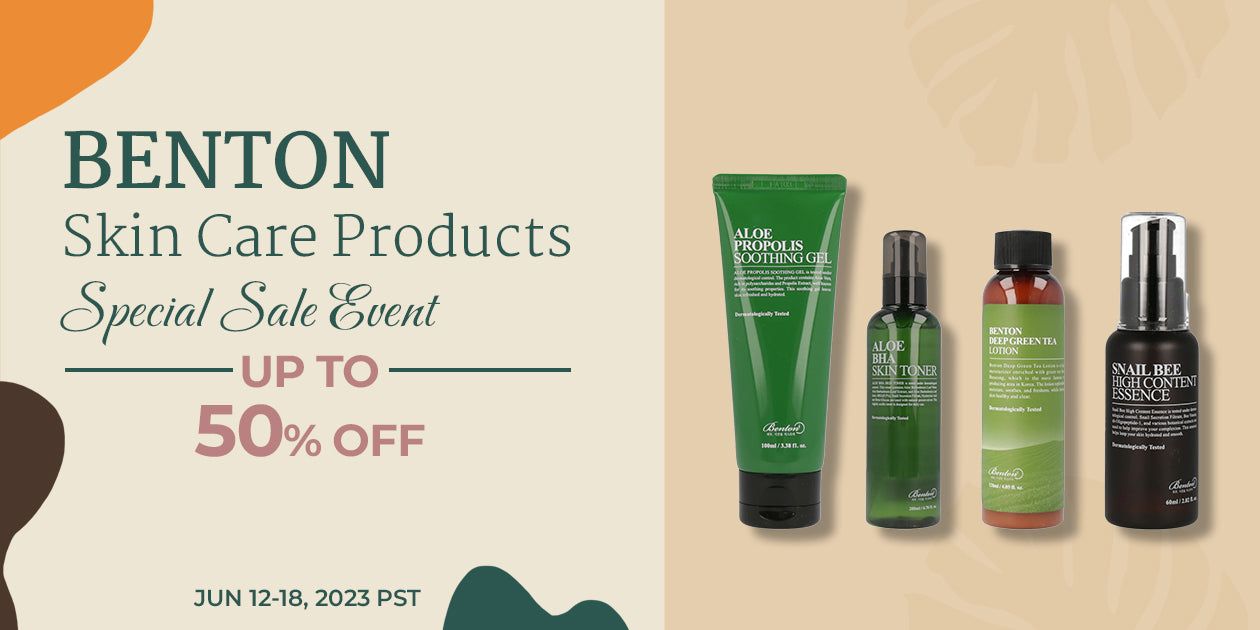 BENTON Skin Care Products Sale Event UP TO 50% OFF**END