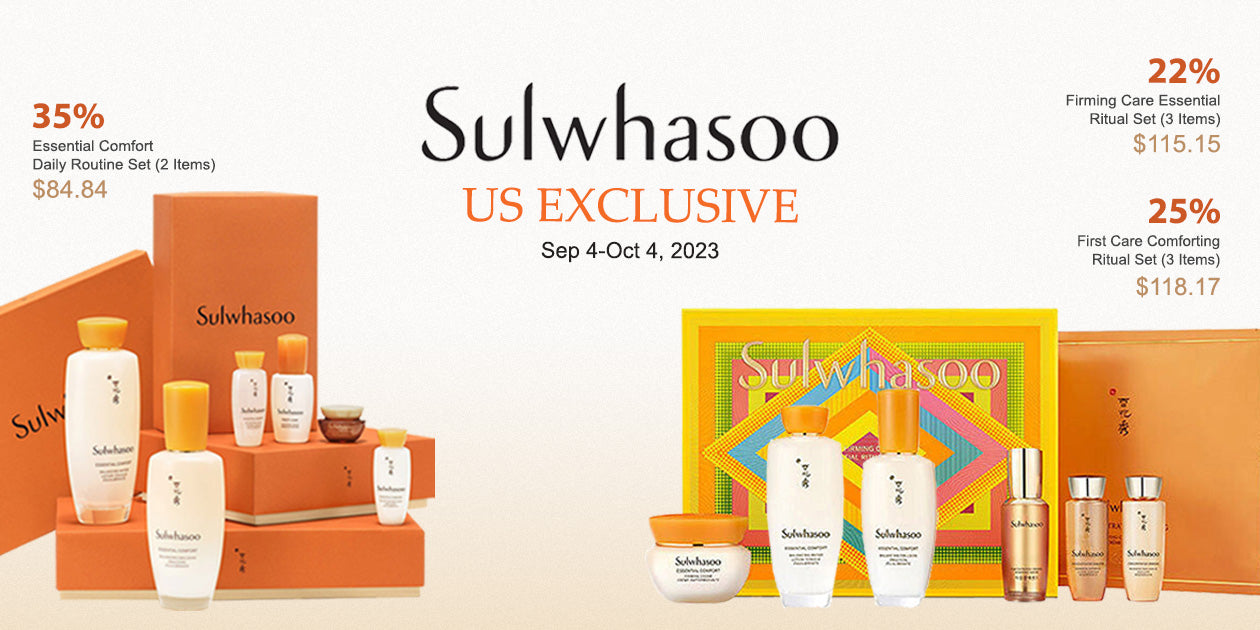 Sulwhasoo US Exclusive Sale (Sep 4 - Oct 4, PST 2023)