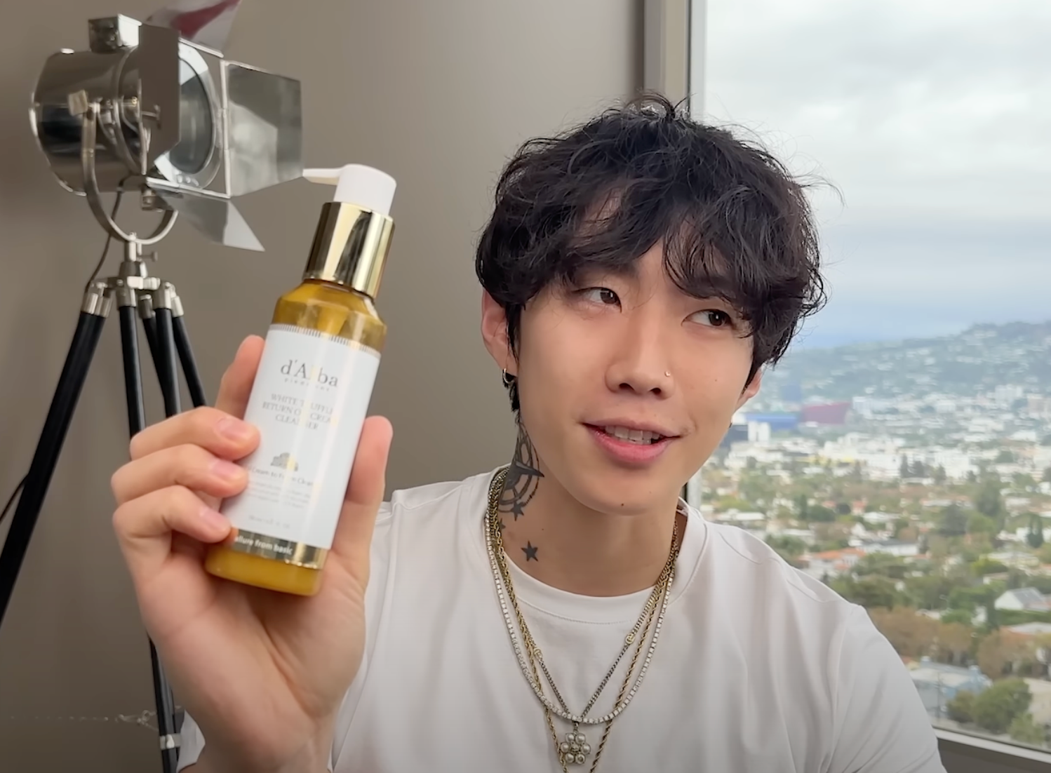 singer jay park with d'alba product 