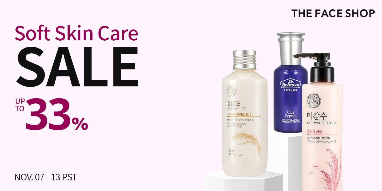 THE FACE SHOP Soft Skin Care UP TO 33% OFF **END