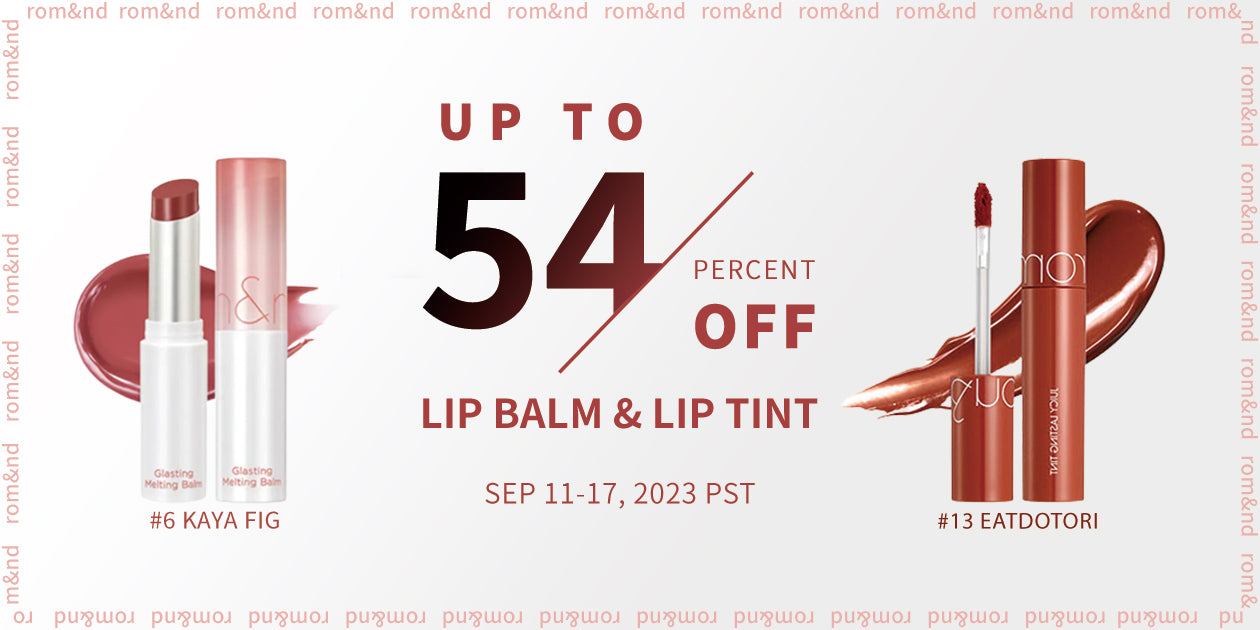 rom&nd Lip Balm and Lip Tint Sale**END