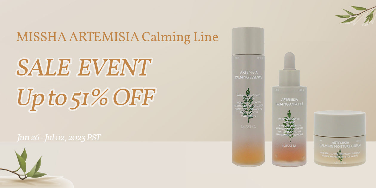 MISSHA ARTEMISIA Calming Line Sale Event Up to 51% OFF**END