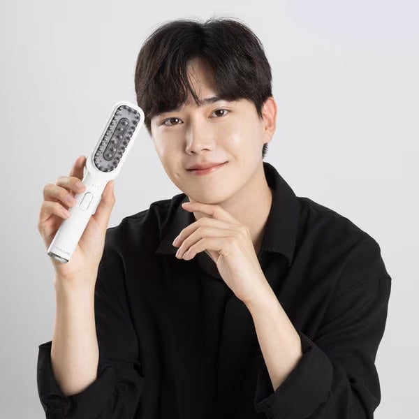 Pearlcare triple peine peine masajeador de cuero cabelludo eléctrico