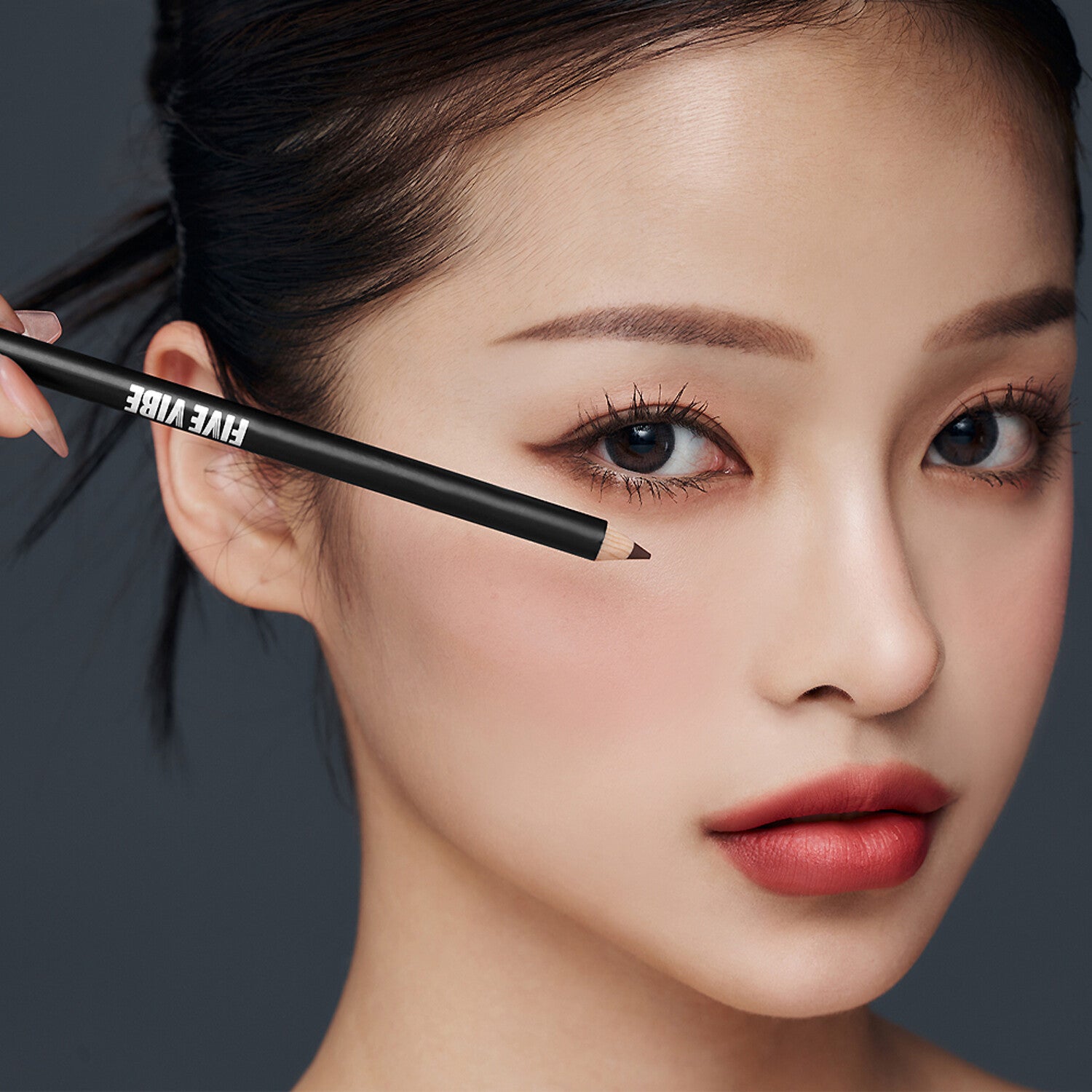 FIVE VIBE Soft Hard Make Up Pencil Brown 1g | DODO SKIN – DODOSKIN