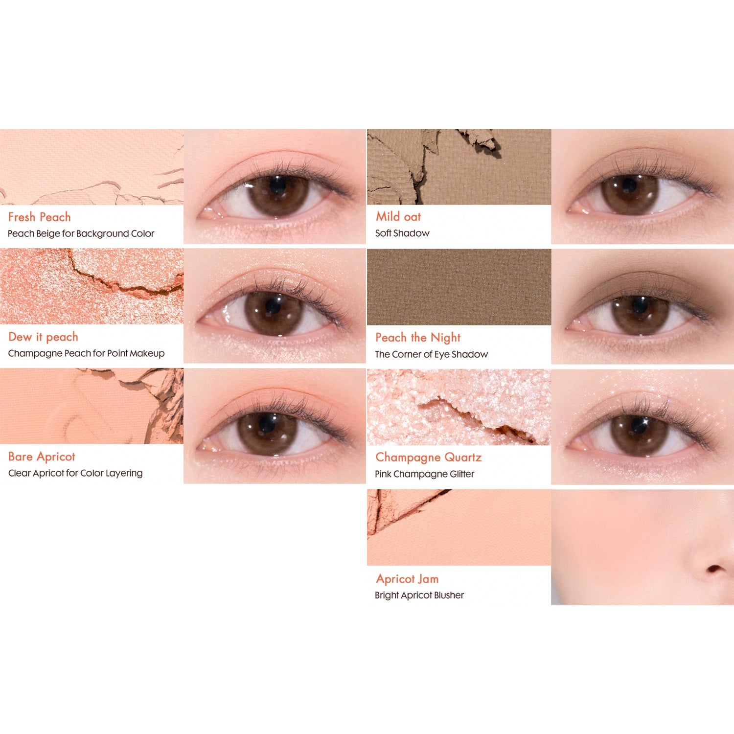 rom&nd Bare Layer Palette 14g 2colors