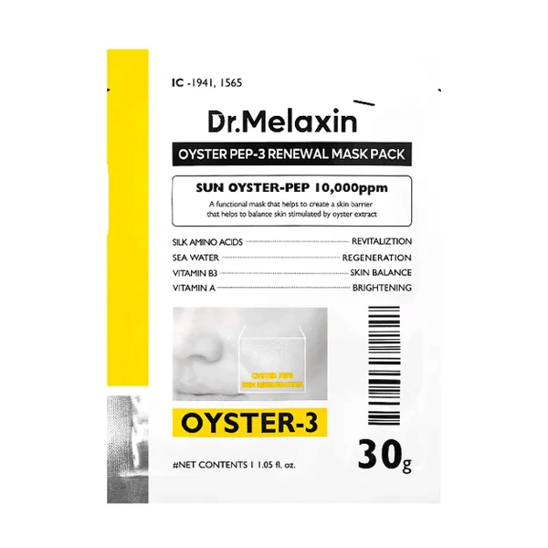 Dr.Melaxin Oyster Pep-3 Renewal Mask Pack 30g *5 sheets - DODOSKIN