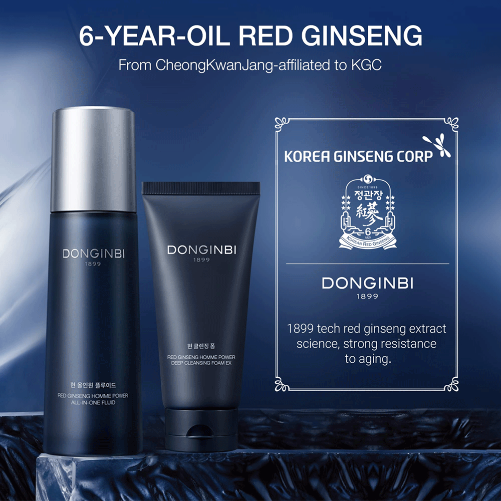 DONGINBI Red Ginseng Homme Power All-In-One Fluid Special Set - DODOSKIN