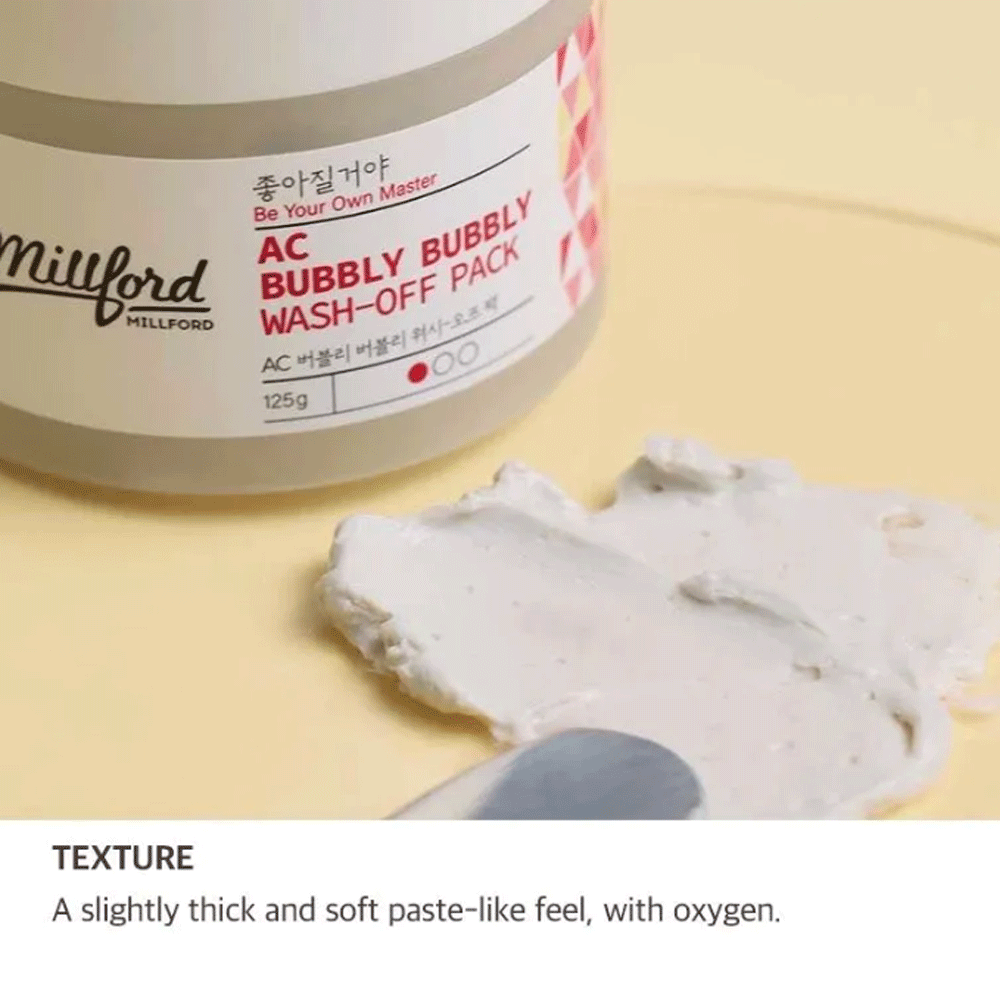 Millford AC Bubbly Bubbly Wash-Off Pack 125g - DODOSKIN