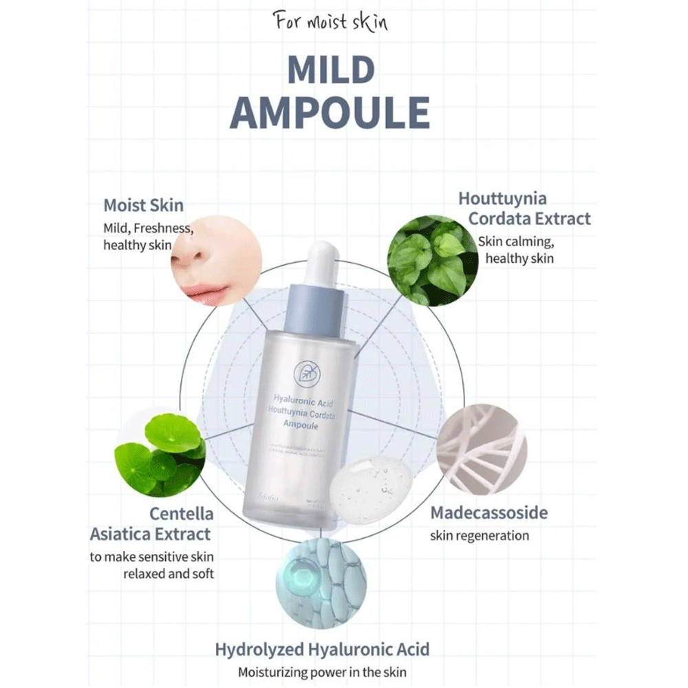 esfolio Hyaluronic Acid Houttuynia Cordata Ampoule 50ml - DODOSKIN