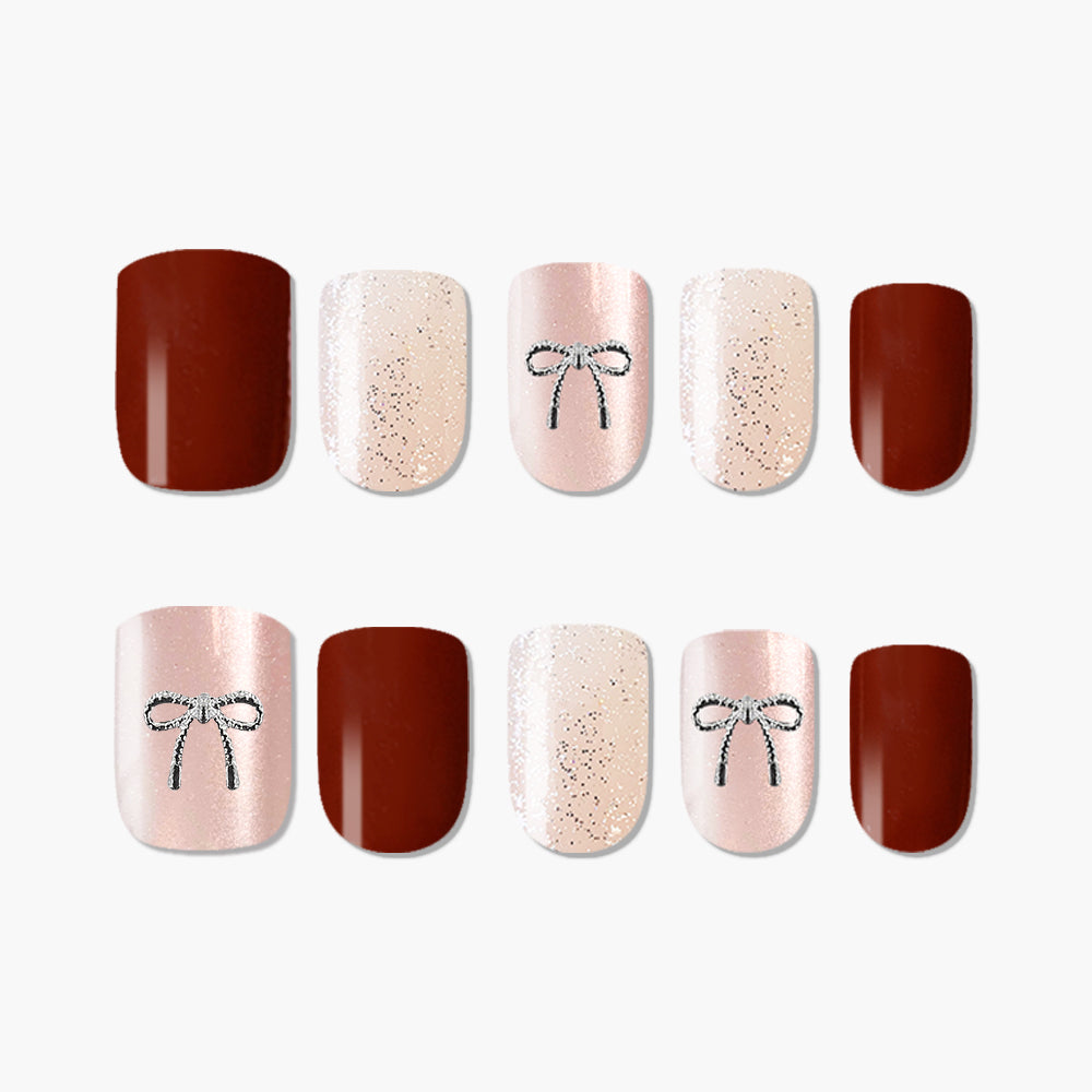 MUZMAK Nail Tips 36pcs #Cherry on top(Regular)